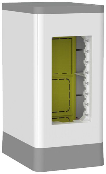 Anschlusssäule Legrand rechteckig einseitig 110×80×170mm weiss