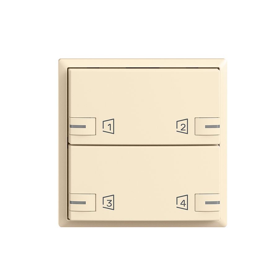 Kit de montage EDIZIOdue zeptrionAIR F, WLAN, LED-RGB, 2×touche, 2×commande van