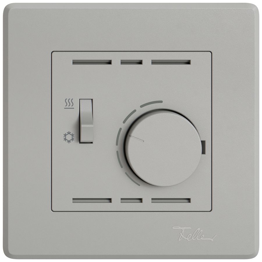UP-Raumthermostat EDIZIO.liv SNAPFIX® m.Schalter Heizen/Kühlen 230VAC 50Hz hgu