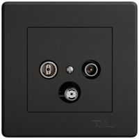 Prise antenne ENC TV-R-SAT EDIZIO.liv SNAPFIX® DB52 prise de dérivation no