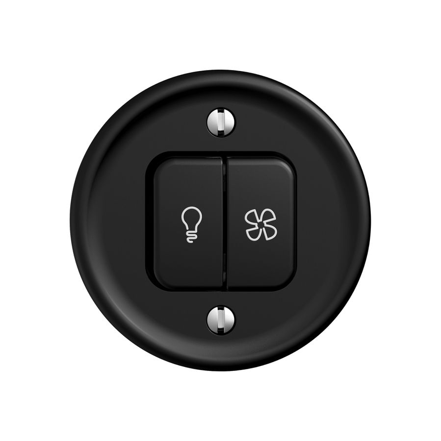 Kit di montaggio STANDARDdue SNAPFIX® interr.luce e venti c.2 tasti ne