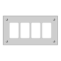 Montageplatte FH FLF 1×4 schwarz