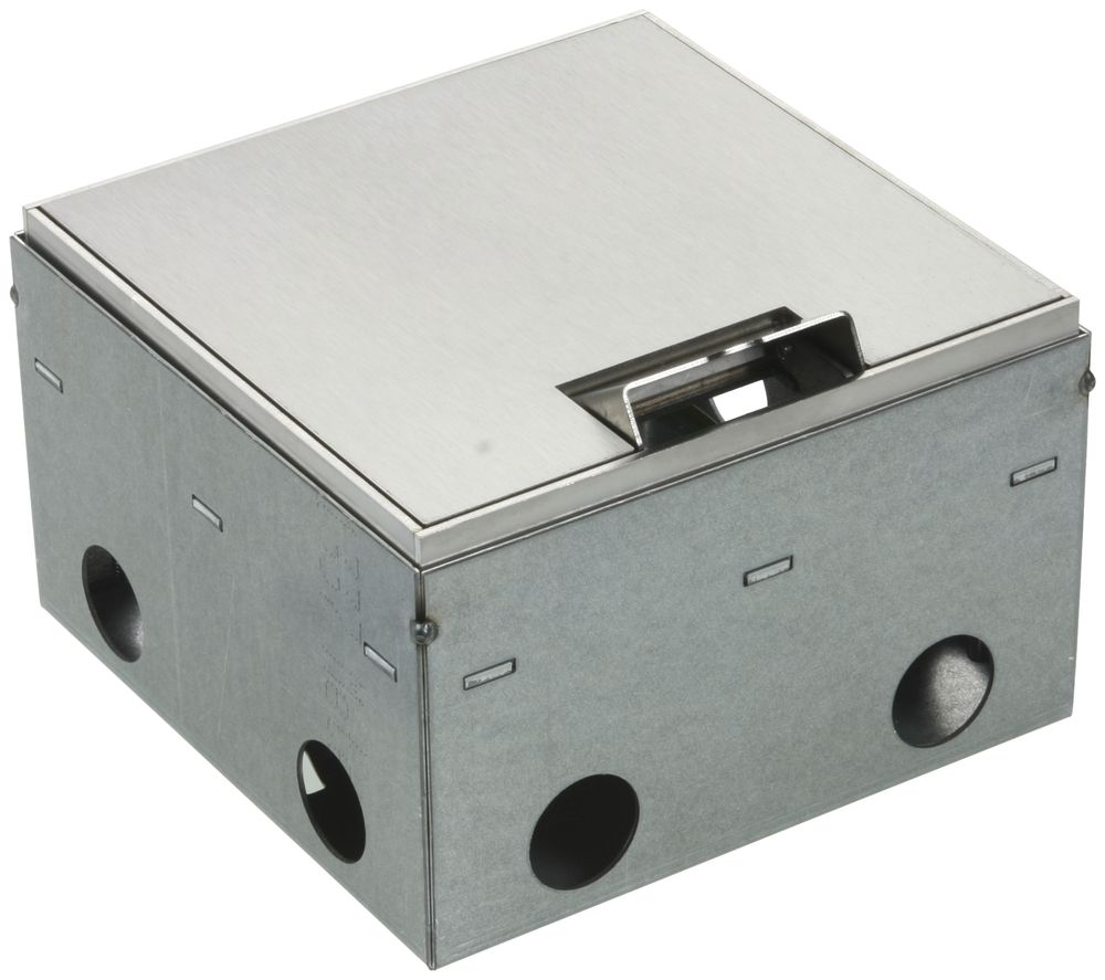 Bodendose Woertz WAK Cr 150×150×95mm Bodenhöhe 95…140mm sichtbar