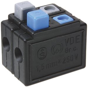 Morsetto a molla Woertz 0.75…1.5mm² 10A 250V raccordo a molla 4×1 nero