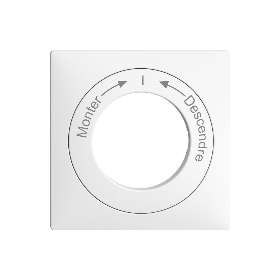 Kit front.Monter->I<-Descendre EDIZIOdue 60×60mm blanc