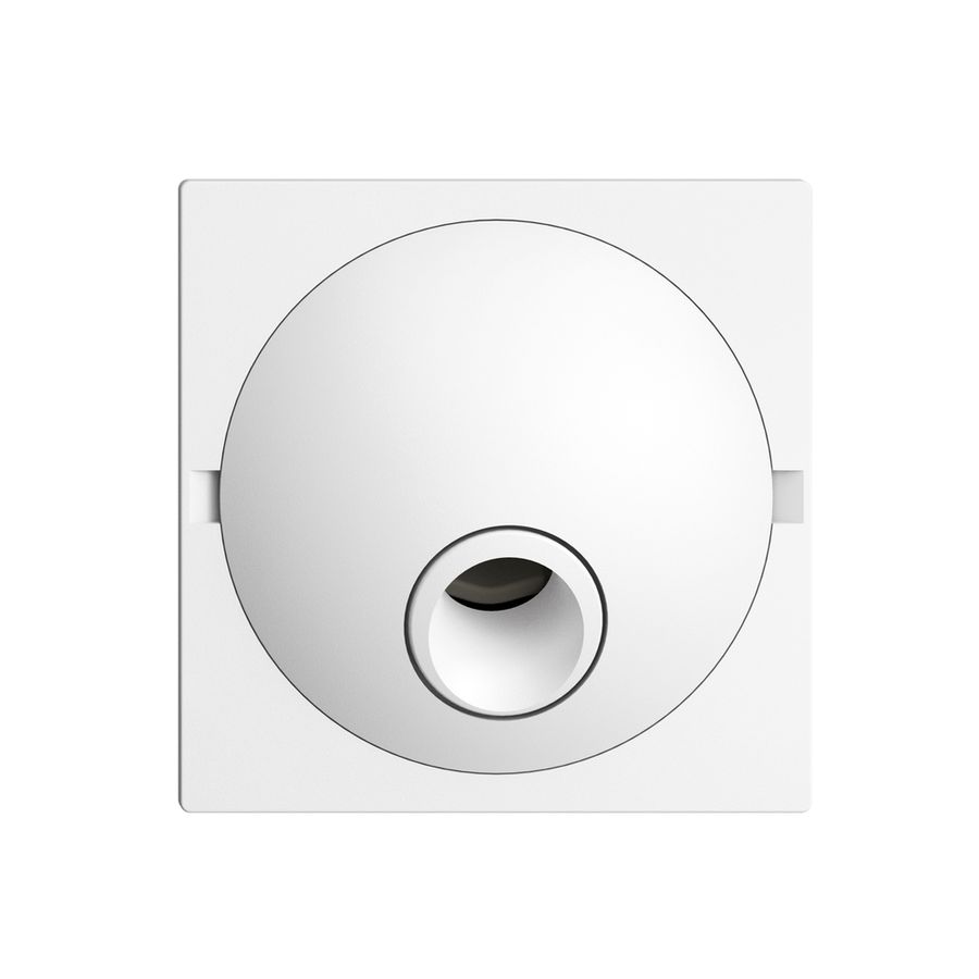 Frontplatte EDIZIOdue weiss für Anschlussdose zu Rufleuchte