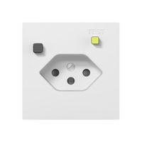 UP-FI-Steckdose SIDUS E T13 30mA, shutter, weiss