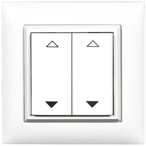 Poussoir RF AP ALADIN EnOcean EDIZIOdue, 2-fois, blanc, V/Λ