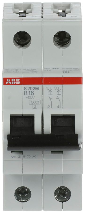 Leitungsschutzschalter ABB S202M-B16 16A B 10kA