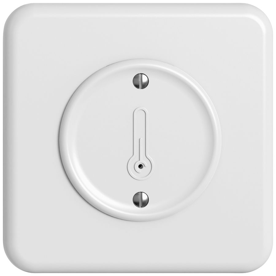 UP-Bedienaufsatz zu Raumtemperatursensor STANDARDdue Wiser 90×90mm ws