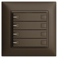 Pulsante KNX RGB INC EDUE FMI, 250mW, c.LED RGB, 4×pulsante, C.2×T., cof