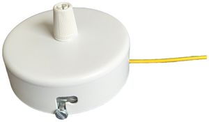 Baldachin Elektrogros Stahl Ø75×24mm weiss