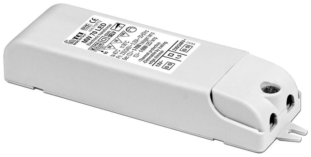 Elektronischer Trafo Elektrogros IP20 12V 2.5…70W weiss