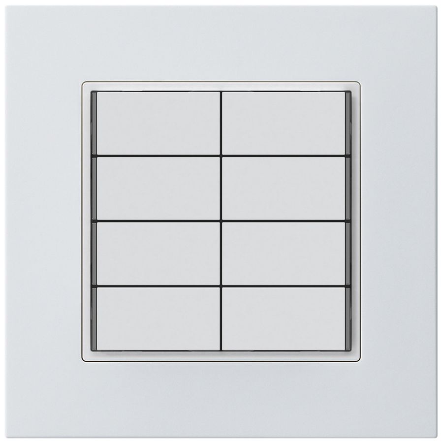 Poussoir KNX ENC KPR 8×touches 8×points actionnables LED blanc