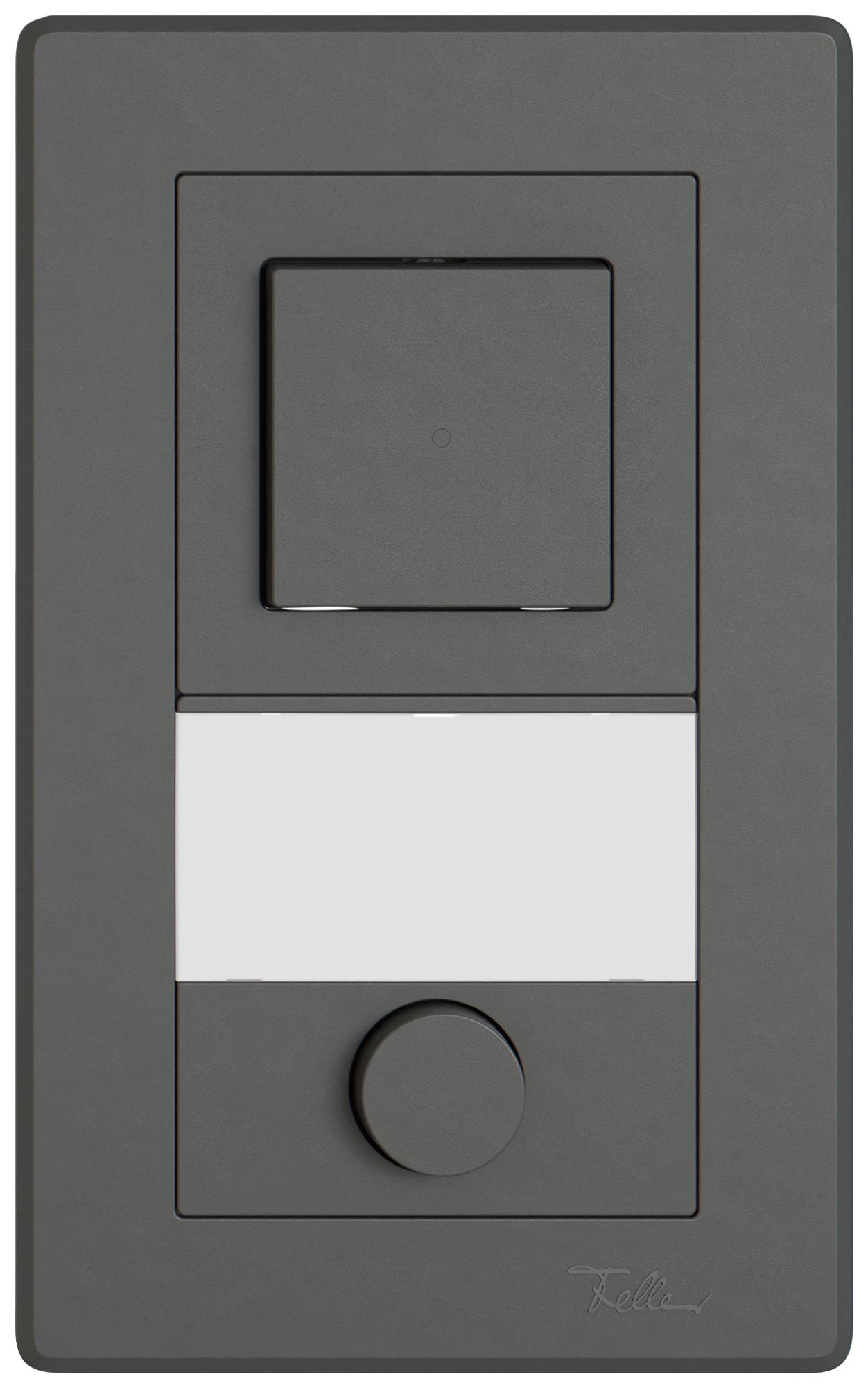 UP-Kombination EDIZIO.liv SNAPFIX® 2×1 156×96mm Sch 3/1L+Schliesser dunkelgrau