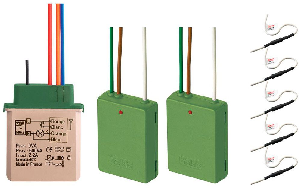 Kit attuatore di regolazione della luminosità RF Yokis KITRADIOVARVVP