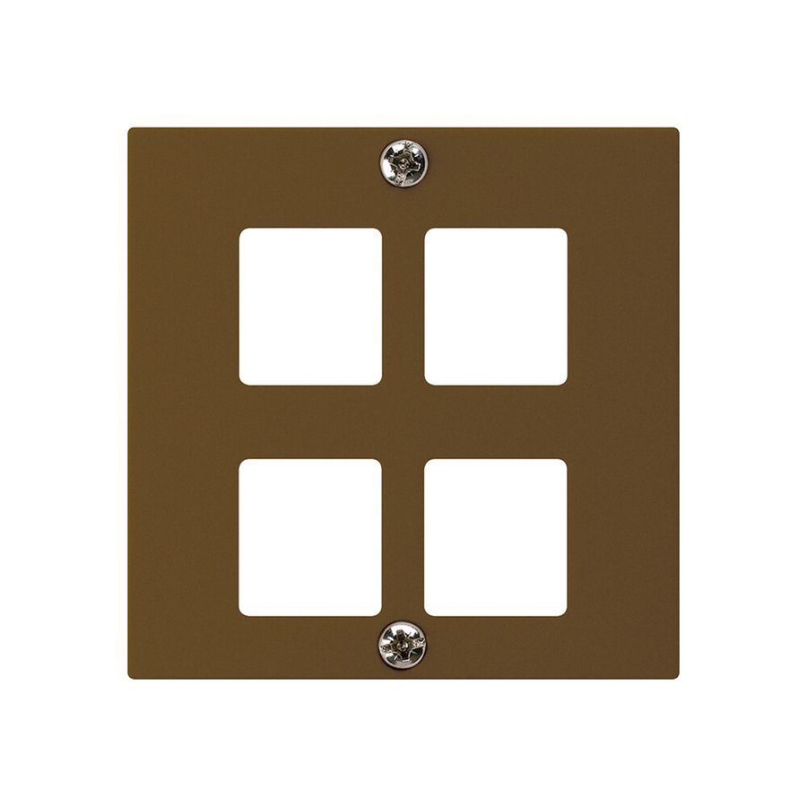 Placca frontale HMS kallysto per 4 moduli marrone