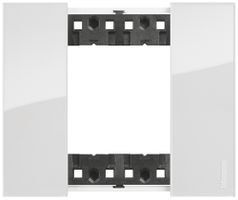 Telaio di copertura Living Now 2 moduli 102.5×86mm ice