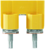 Connexion transversale Weidmüller WQV 35N/2 vissé 2L pas 16mm isolé 115A jaune