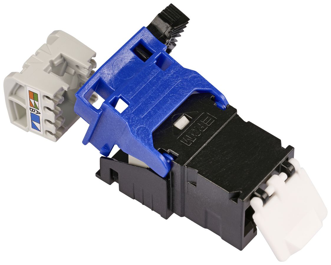 Anschlussmodul R&Mfreenet EL4.0 RJ45/u Kat.6 IDC AWG22…26 blau