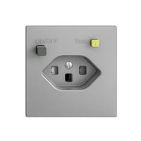 UP-Steckdose EDIZIOdue T23 FI 30mA F, shutter, silver