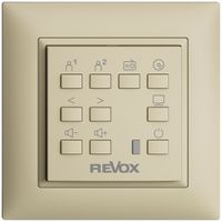 Commande murale EDIZIOdue pour Voxnet FMI, avec 10 bout., LED, IR, vanille