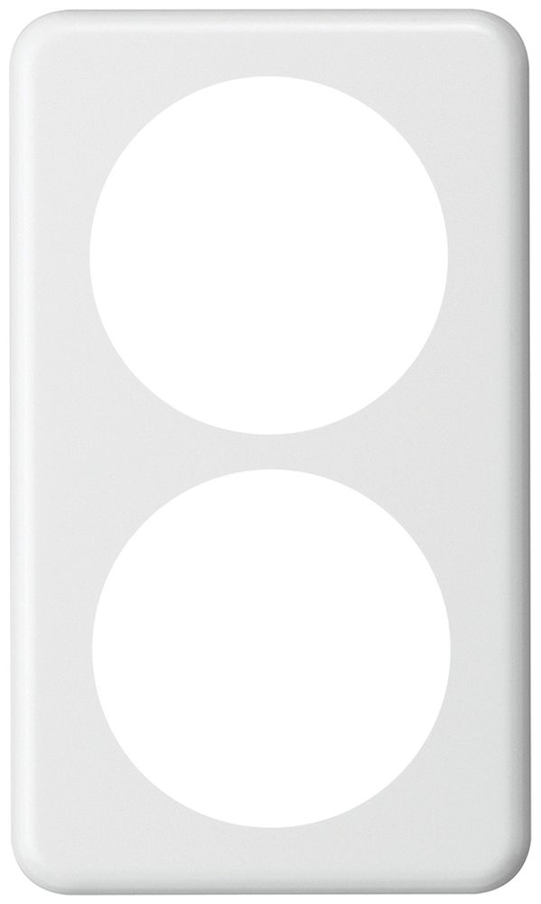 Abdeckplatte basico 2×1 2×58mm weiss