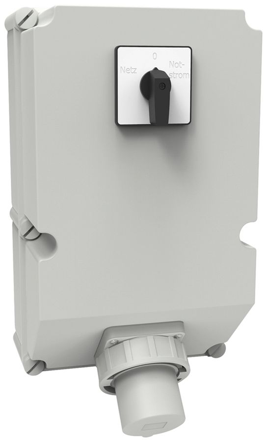 AP-Notstrom-Einspeisung Bals mit Umschalter 63A 5P 50V 1h IP67 460×276×228mm