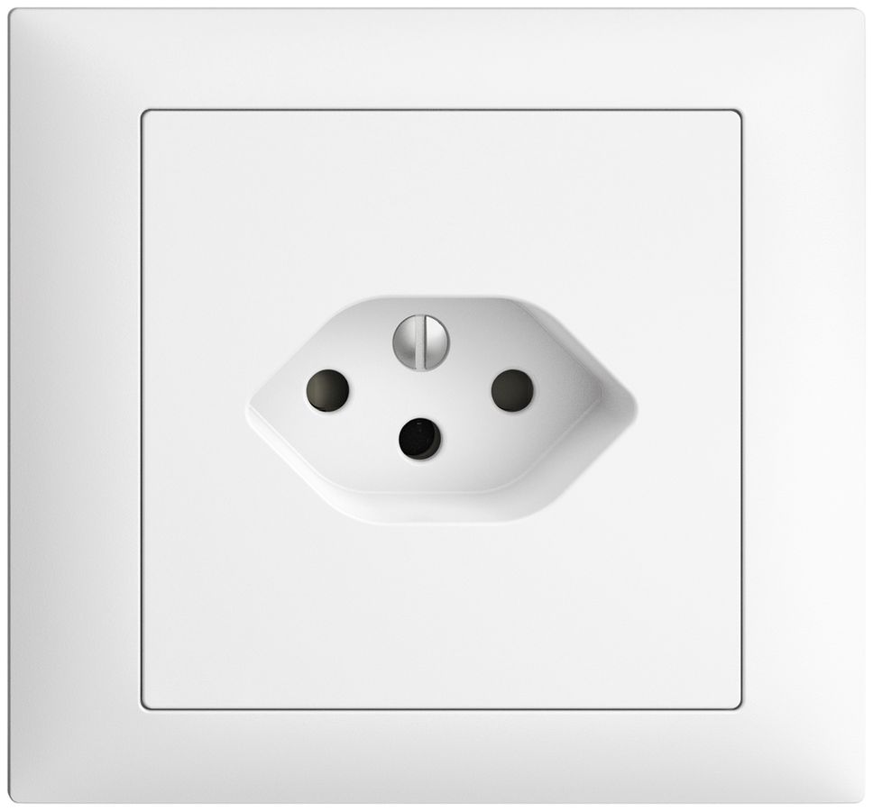 EB-Steckdose EDIZIOdue T13 FKE weiss