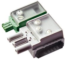 Scatola di raccordo cavo piatto Woertz Combi con presa 3P L1 + KNX