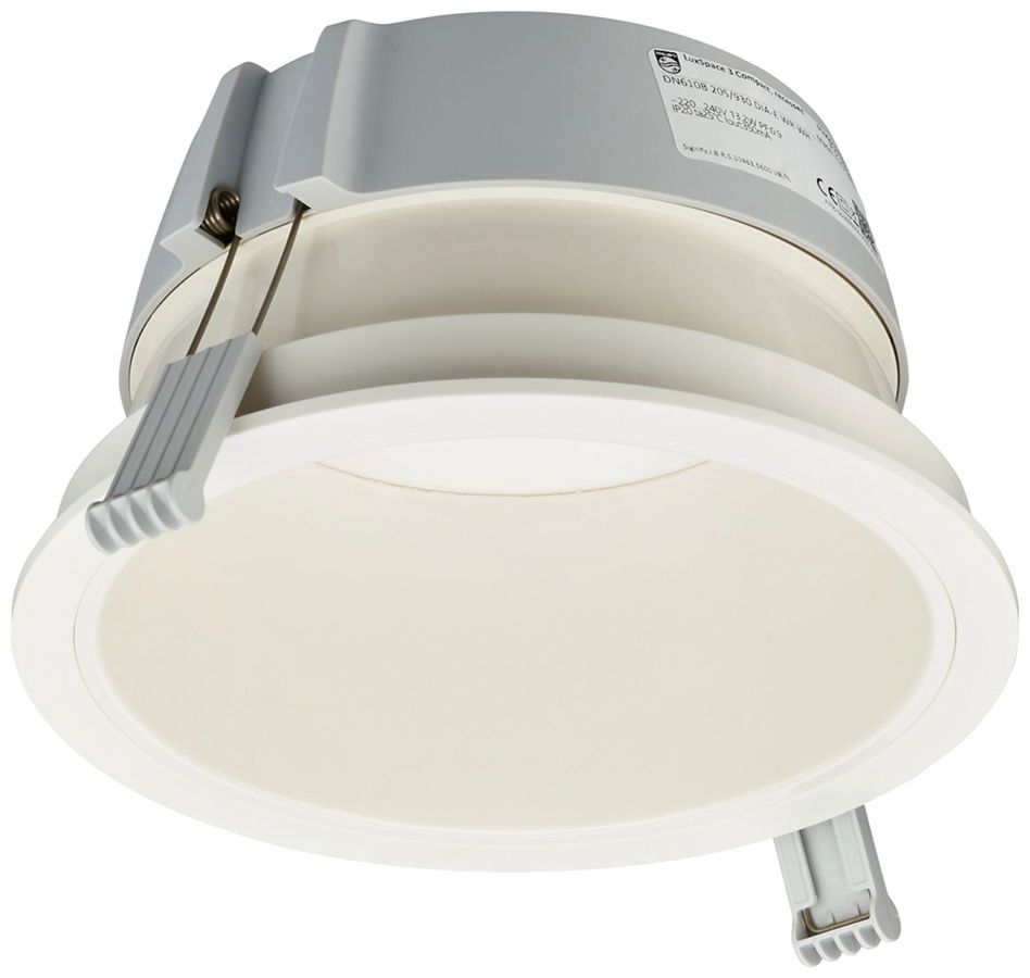 LED-Downlight Philips LuxSpace Compact WR 13.4W 2200lm 830 WB Ø214mm weiss
