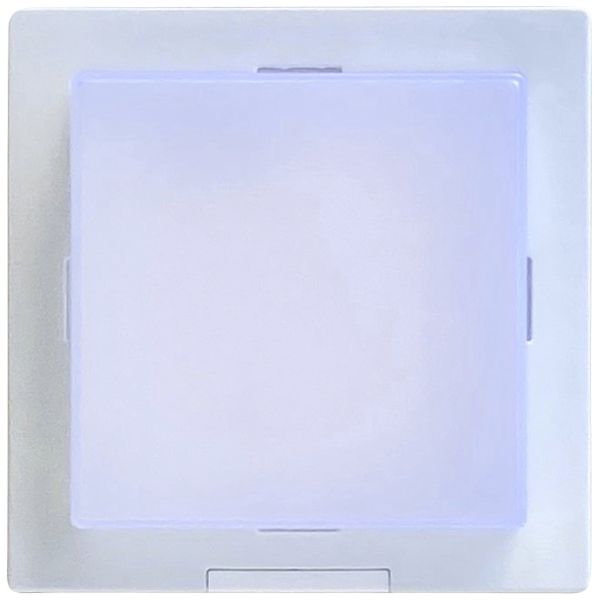 Applique LED Z-Licht Cube 4.5W 500lm 3000K IP65 115×115mm blanc