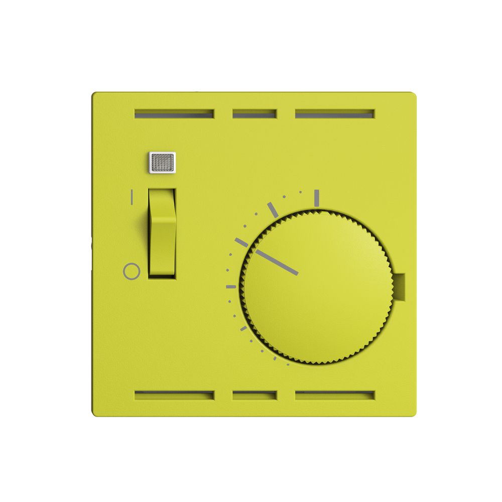 Thermostat d'ambiance ENC EDIZIOdue lemon, avec interrupteur