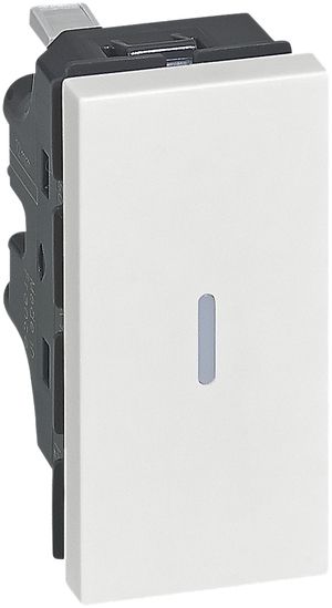 EB-Drucktaster ARTEOR, Kontroll, 1 Modul, weiss