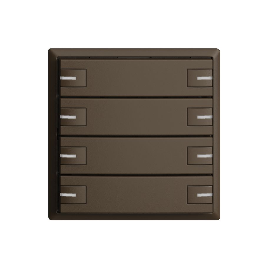 KNX-Taster RGB EDUE, 250mW, m.RGB-LED, 8×Taste, 1×Tastenb., cof