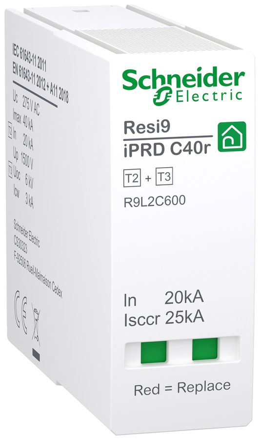 Steckmodul Resi9 iPRD C40r Typ 2+3 L-N TN-S TT 1 230V 1TE