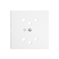 Kit frontal EDIZIOdue blanc 60×60mm 2×T12, lentille,