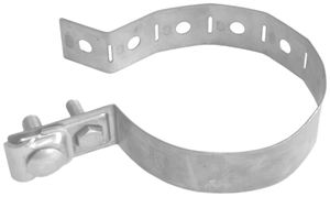 Regenrohrschelle DEHN/elvatec Typ RV mit Klemmblock 60…150mm V2A