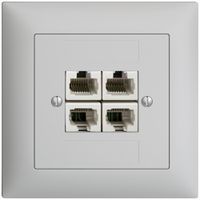 Presa di raccordo INC 4×RJ45/u 4P sep.grc EDIZIOdue ITplus