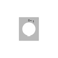 Disco indicatore FLF 0<-1 FH per pulsante girevole FH