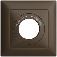 Frontset EDIZIOdue Acceso->I<-Spento coffee 88×88mm für Schwenktaster