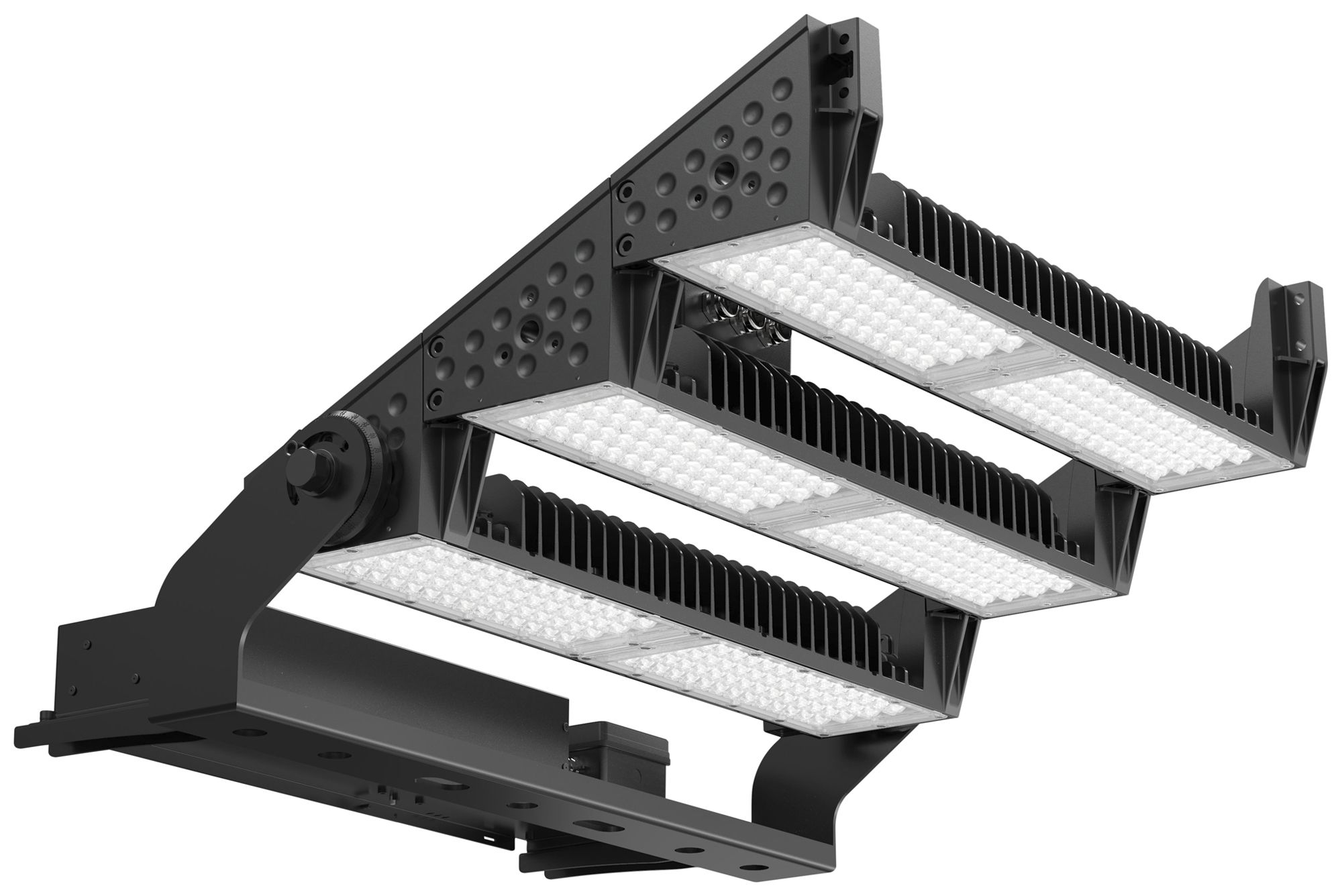 Projecteur LED DOTLUX HLFsport 1200W 148850lm 3000K IP66 131×34° 1-10V noir