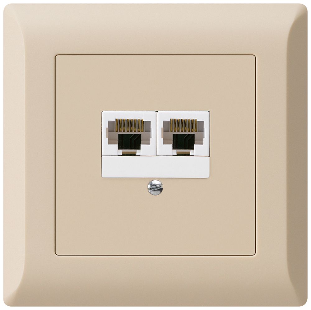 UP-Dose kallysto.line 2×RJ45u getrennt beige