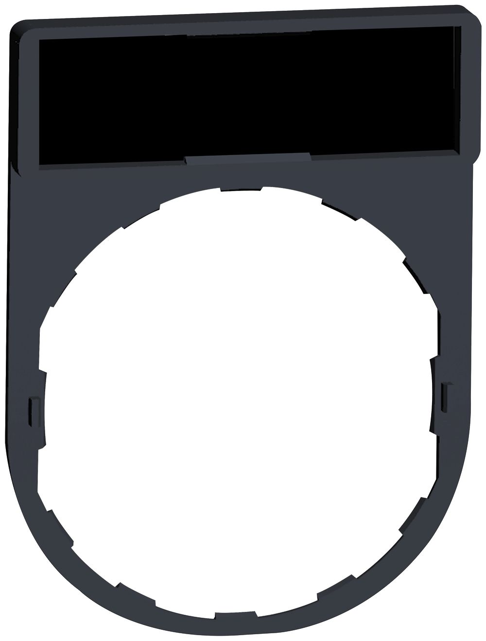 Schildträger Schneider Electric 30×40mm schwarz ohne rot