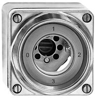 AP-Drehschalter feucht 5/1L Al natur für Sicherheitsschloss, ohne Zylinder