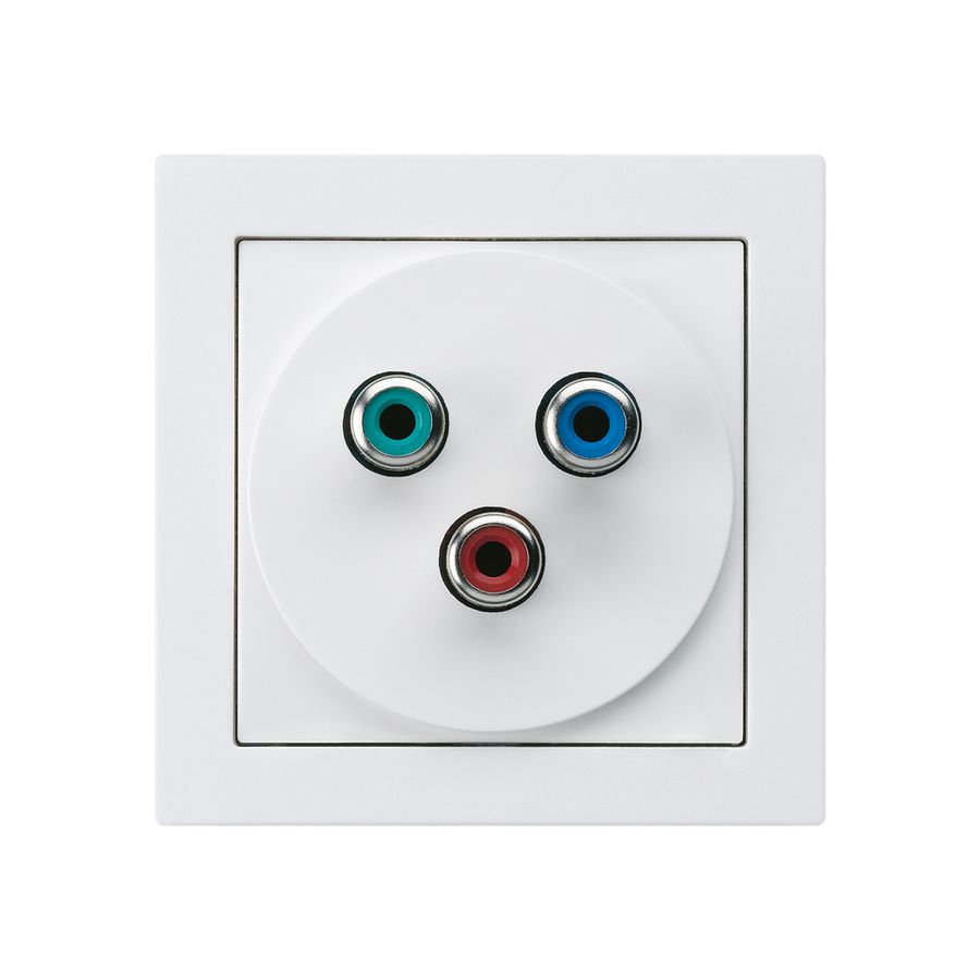 Anschlussdose kallysto A YUV Video RGB weiss
