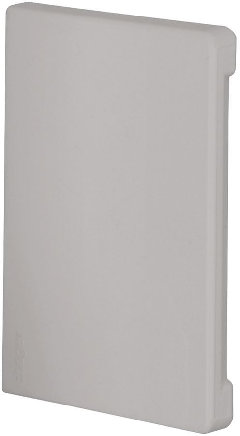 Endstück schnittkaschierend TEH BR 70100 Deckel 80 mm halogenfrei lichtgrau