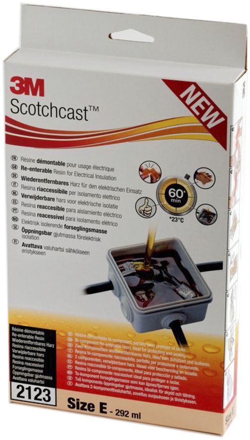 Zweikomponentenharz 3M™ Scotchcast™ 2123N-E, GMG-System, Grösse E, 292ml