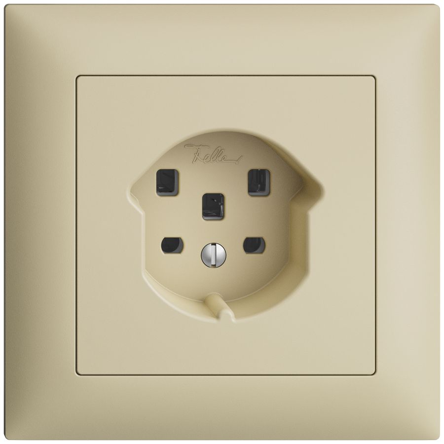 UP-Steckdose EDIZIOdue T25 16A vanille, mit Steckklemmen