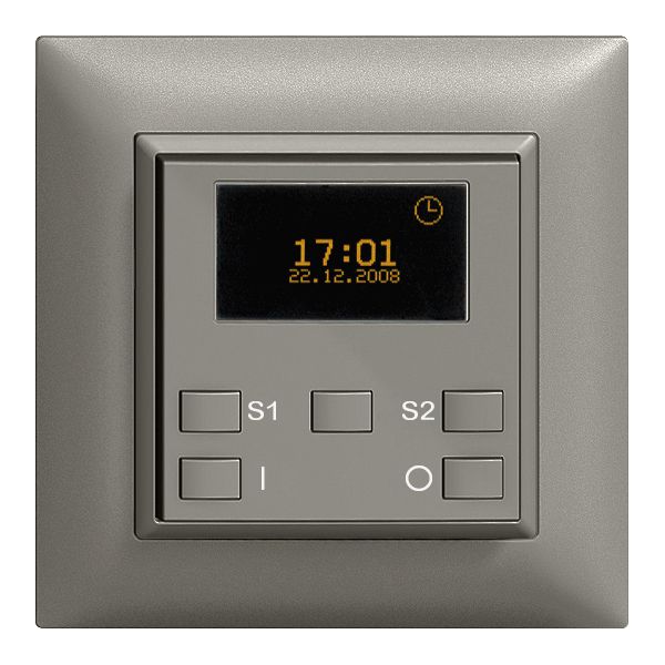 Timer astro. INC ON-OFF 1c/2t ZEP EDIZIOdue grigio scuro